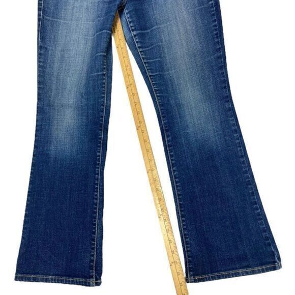 Levi's 515 Bootcut Jeans 12 Short Blue Denim Wash Western Cowboy Cowgirl Career - Picture 12 of 15